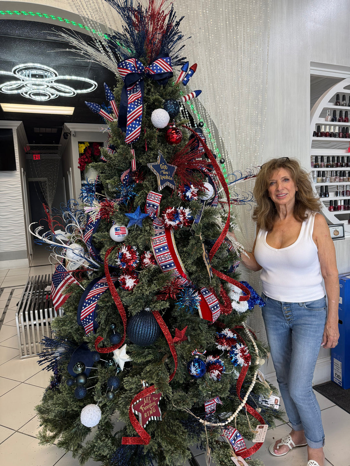Fourth of July Decorative Tree