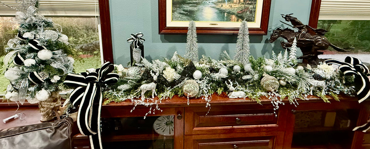 Service - Black and Silver Garland